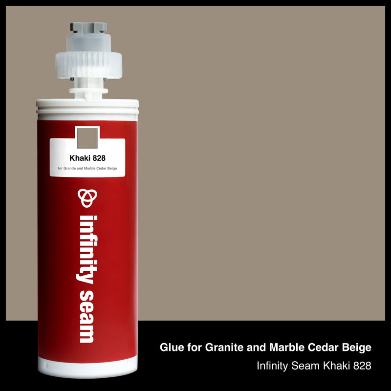 Glue color for Granite and Marble Cedar Beige granite and marble with glue cartridge