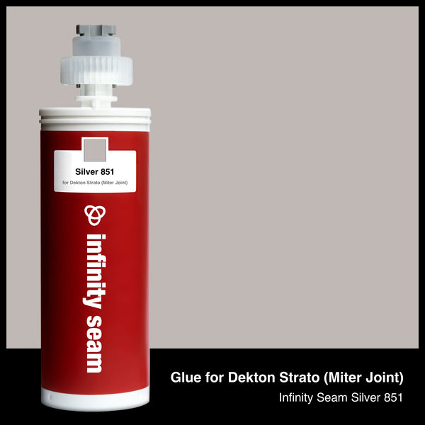 Glue color for Dekton Strato (Miter Joint) sintered stone with glue cartridge