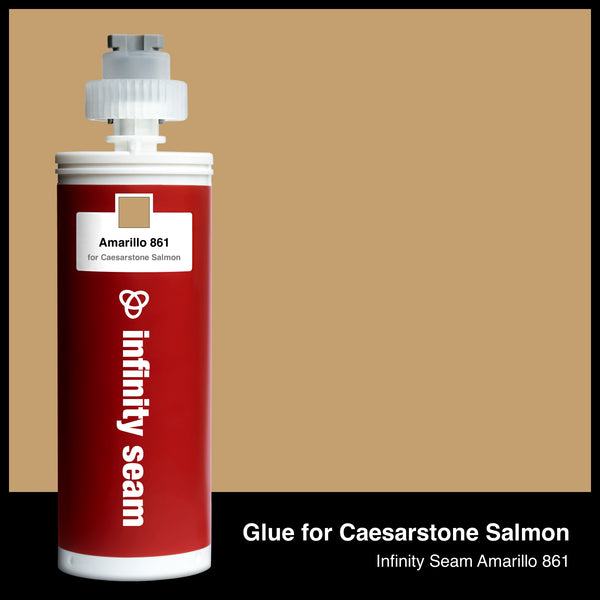 Glue color for Caesarstone Salmon quartz with glue cartridge