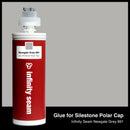 Glue color for Silestone Polar Cap quartz with glue cartridge
