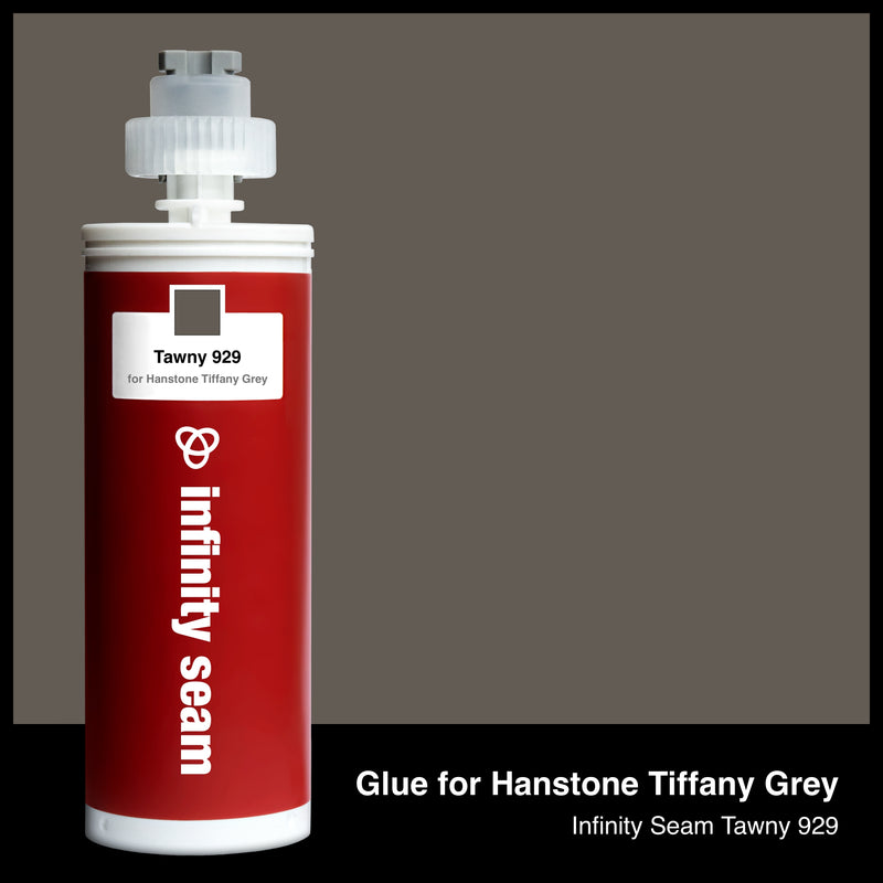 Glue color for Hanstone Tiffany Grey quartz with glue cartridge