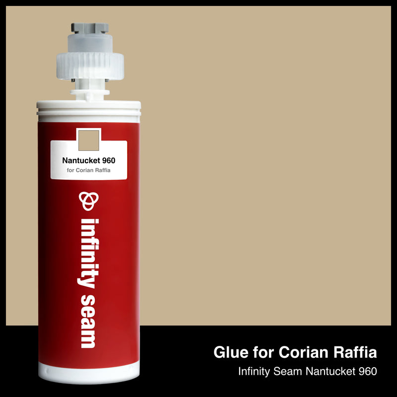 Glue color for Corian Raffia solid surface with glue cartridge