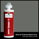 Glue color for Q Quartz Mystic Gray quartz with glue cartridge