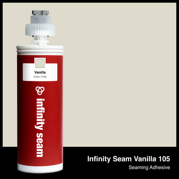 Infinity Seam Vanilla 105 cartridge and glue color