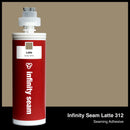 Infinity Seam Latte 312 cartridge and glue color