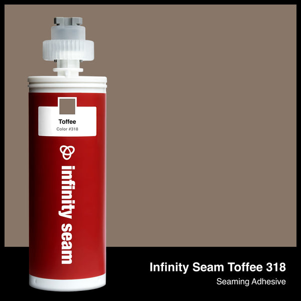 Infinity Seam Toffee 318 cartridge and glue color