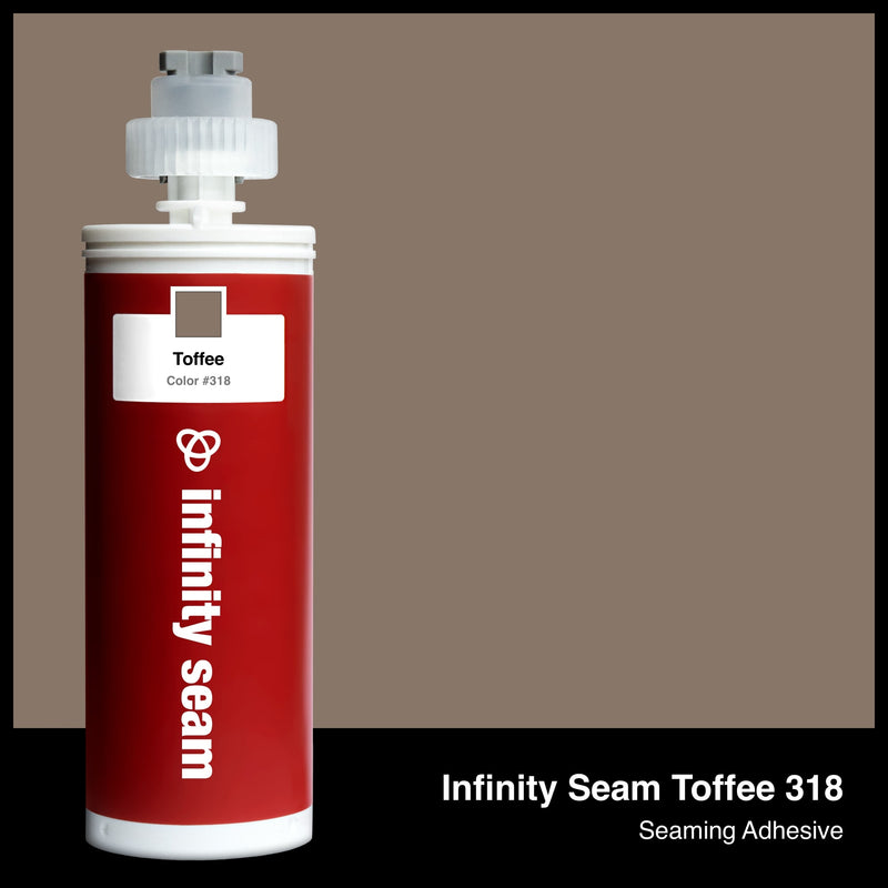 Infinity Seam Toffee 318 cartridge and glue color