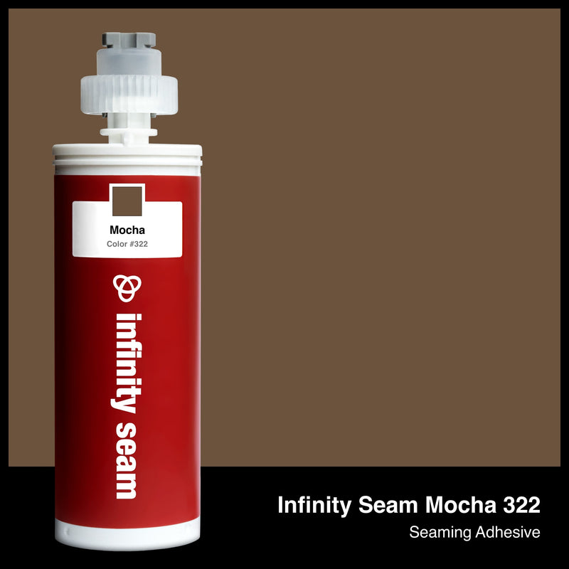 Infinity Seam Mocha 322 cartridge and glue color