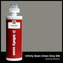 Infinity Seam Urban Grey 506 cartridge and glue color