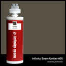 Infinity Seam Umber 605 cartridge and glue color