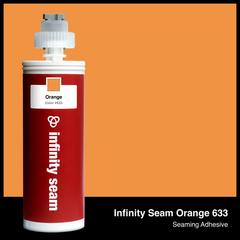 Infinity Seam Orange 633 cartridge and glue color