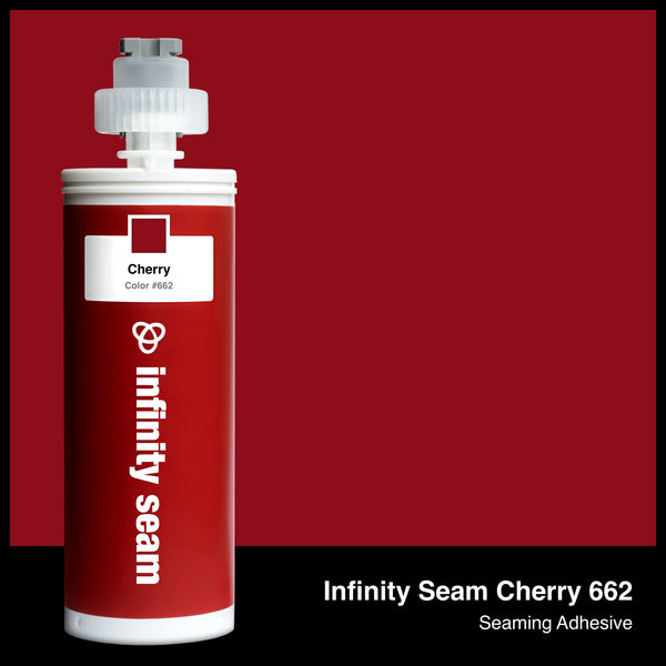 Infinity Seam Cherry 662 cartridge and glue color