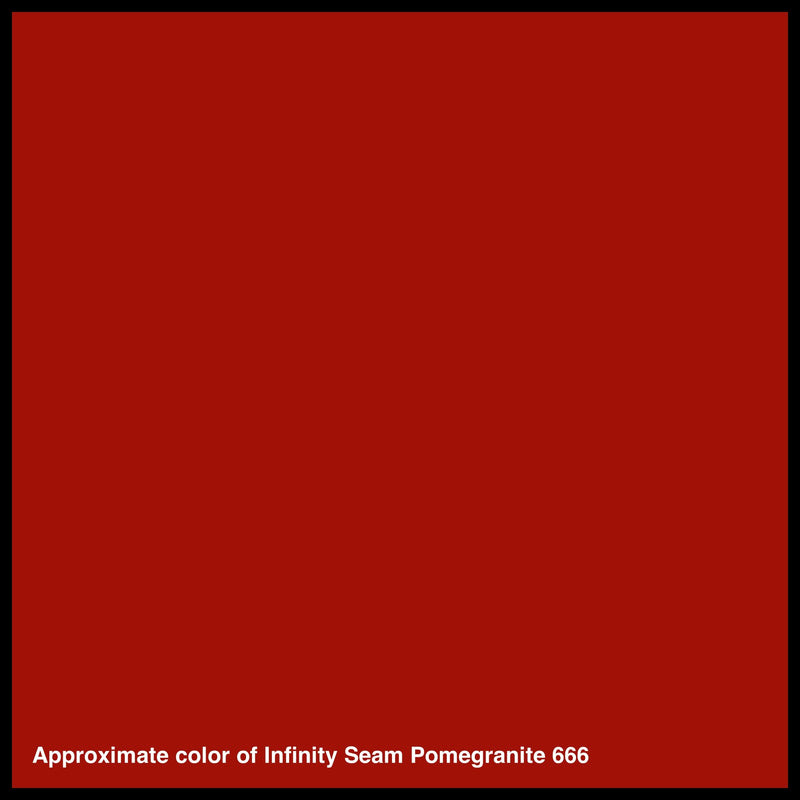 Infinity Seam Pomegranite 666 glue color