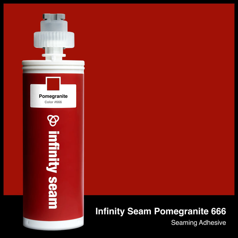 Infinity Seam Pomegranite 666 cartridge and glue color