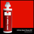 Infinity Seam Rossa 667 cartridge and glue color