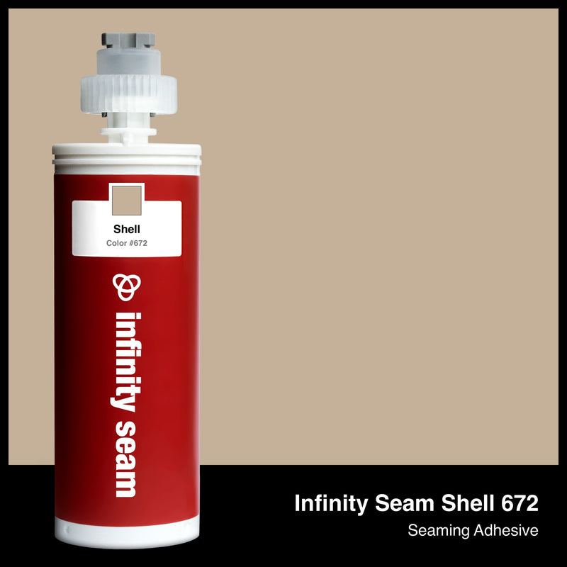 Infinity Seam Shell 672 cartridge and glue color