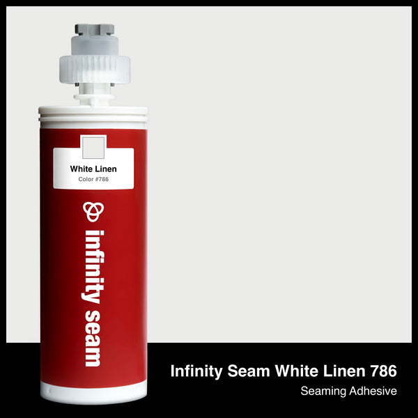 Infinity Seam White Linen 786 cartridge and glue color