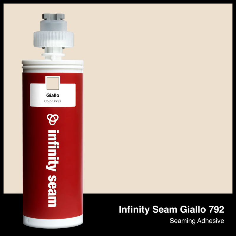 Infinity Seam Giallo 792 cartridge and glue color