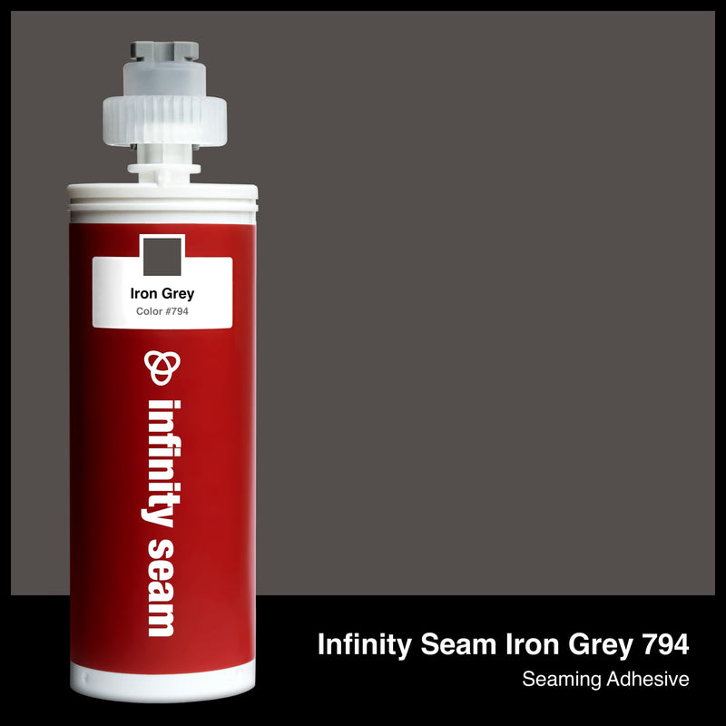 Infinity Seam Iron Grey 794 cartridge and glue color
