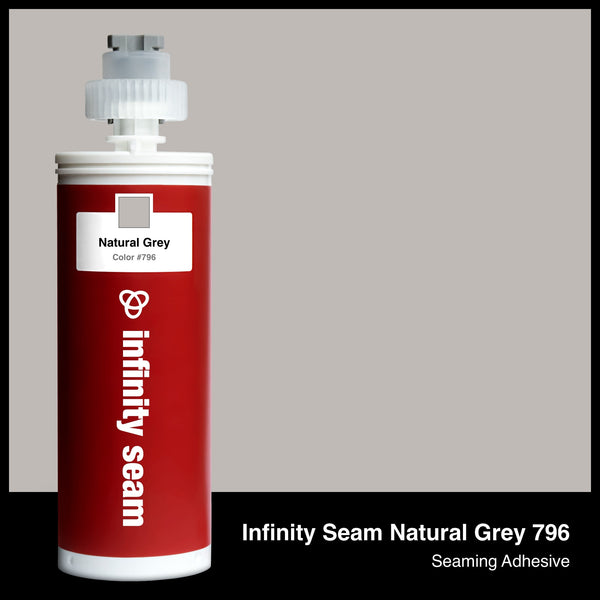 Infinity Seam Natural Grey 796 cartridge and glue color