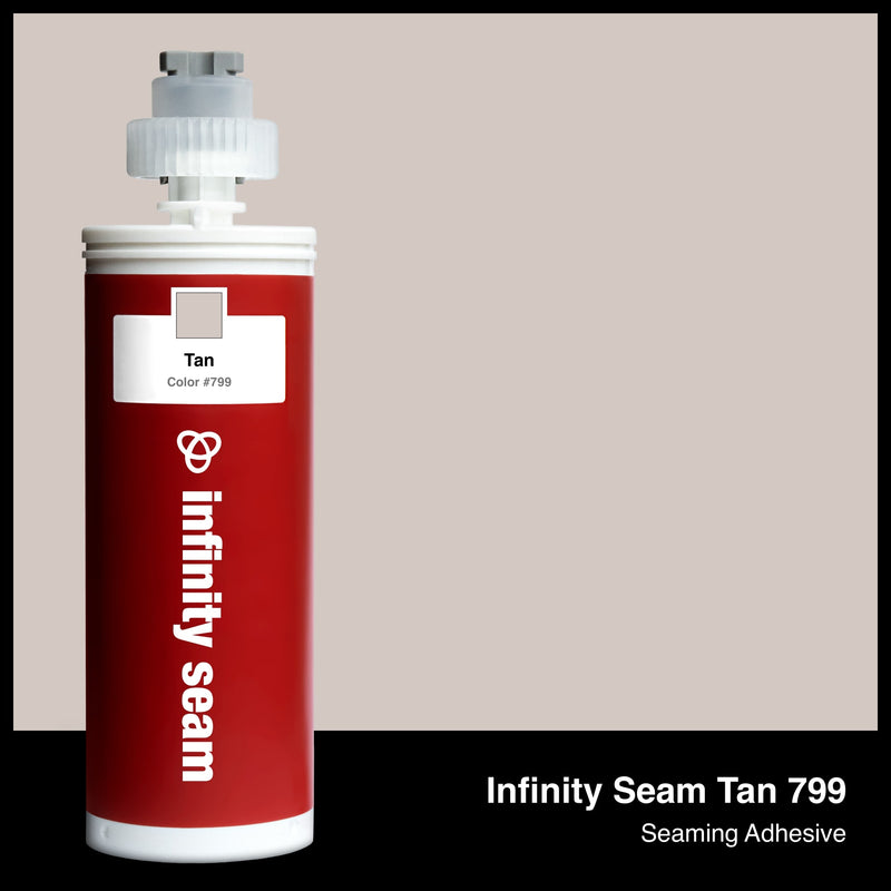 Infinity Seam Tan 799 cartridge and glue color