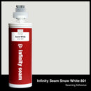 Infinity Seam Snow White 801 cartridge and glue color
