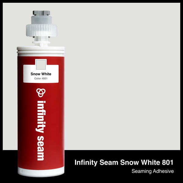 Infinity Seam Snow White 801 cartridge and glue color