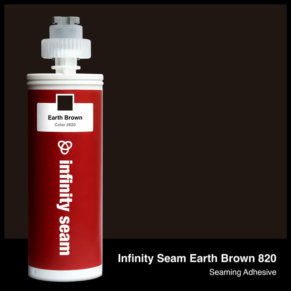 Infinity Seam Earth Brown 820 cartridge and glue color