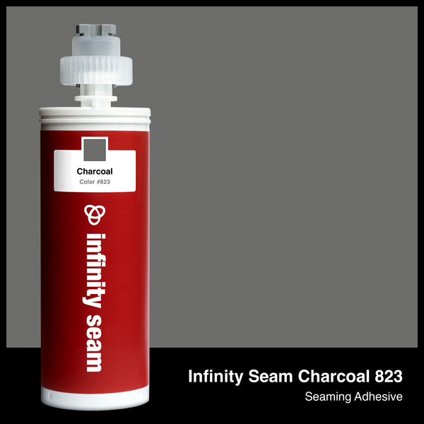 Infinity Seam Charcoal 823 cartridge and glue color