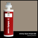 Infinity Seam Khaki 828 cartridge and glue color