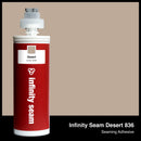 Infinity Seam Desert 836 cartridge and glue color