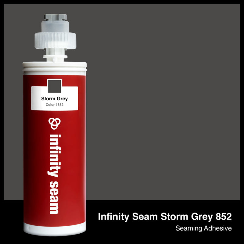 Infinity Seam Storm Grey 852 cartridge and glue color
