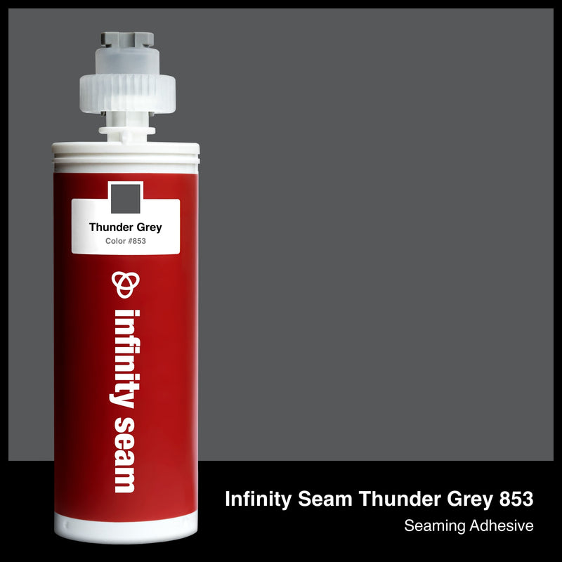 Infinity Seam Thunder Grey 853 cartridge and glue color