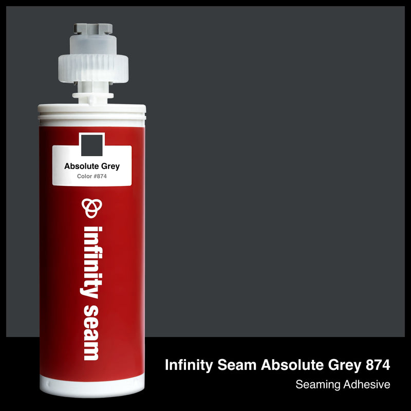 Infinity Seam Absolute Grey 874 cartridge and glue color