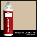 Infinity Seam Limestone 888 cartridge and glue color