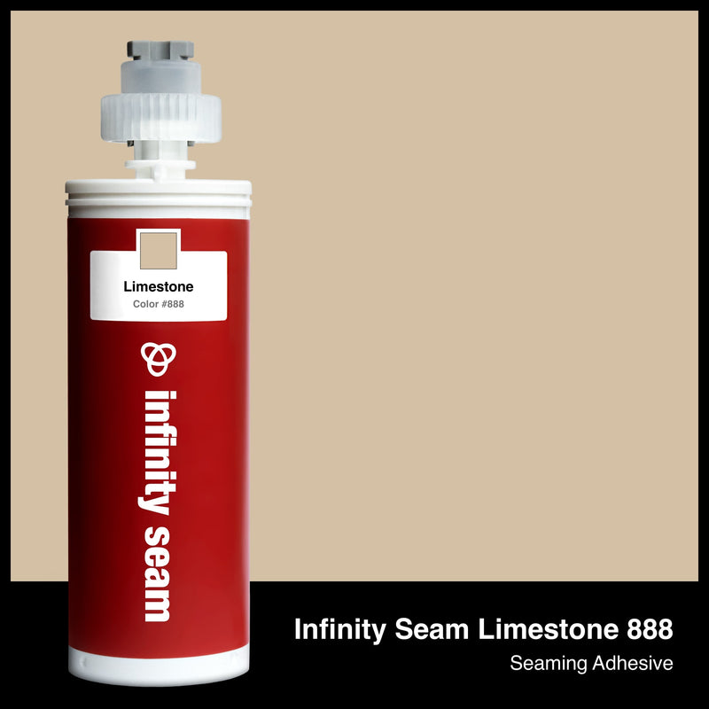 Infinity Seam Limestone 888 cartridge and glue color