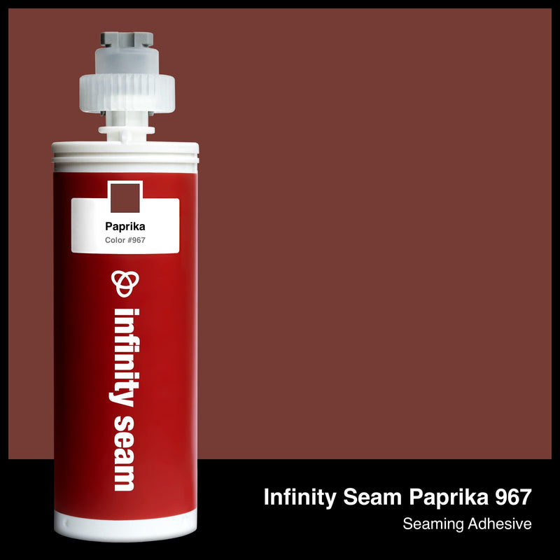 Infinity Seam Paprika 967 cartridge and glue color